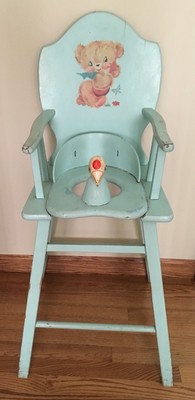 1950's wooden high chair